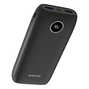 Aligator PBPD20BK - Power bank sa LCD ekranom, Power Delivery, 20000 mAh/20 W/3,7 V, crna