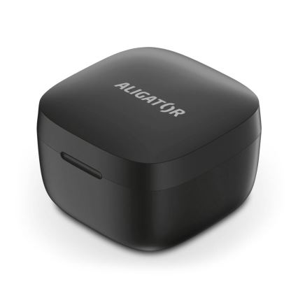 Aligator TWS05 - bežične slušalice Pods LITE 200 mAh + 2x 30 mAh IP30 crne
