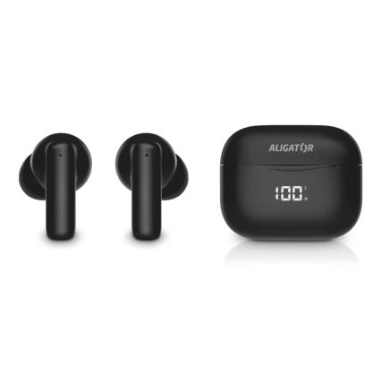 Aligator TWS06 - Bežične slušalice Pods PRO 3, 200 mAh + 2x 30 mAh, IP30, crne