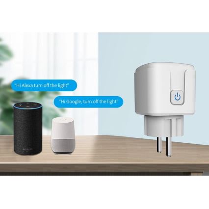 Aligator WAL001 - Pametna utičnica 3680W/230V/Tip E/16A Wi-Fi Tuya