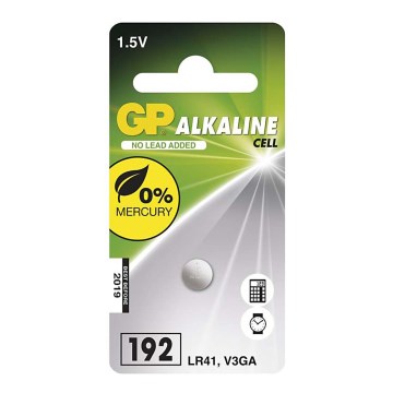 Alkalna dugmetasta baterija LR41 GP ALKALINE 1,5V/24 mAh