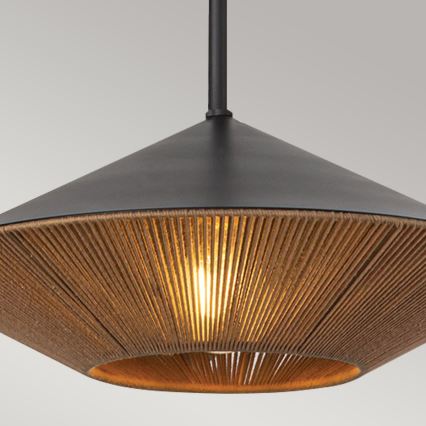Alora Mood - Luster na šipci DAPHNE 1xE27/60W/230V prečnik 38,1 cm crna