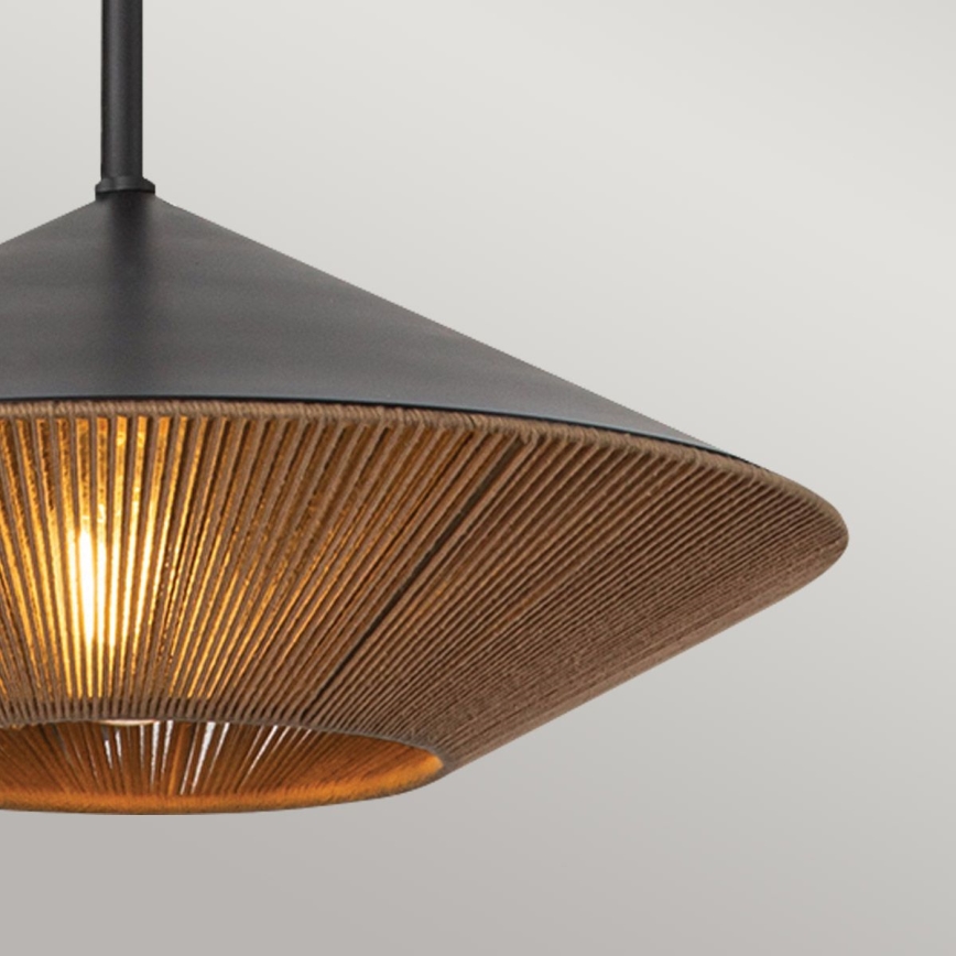 Alora Mood - Luster na šipci DAPHNE 1xE27/60W/230V prečnik 38,1 cm crna