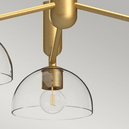 Alora Mood - Luster na šipci JUDE 3xE27/60W/230V prečnik 96,8 cm mesing