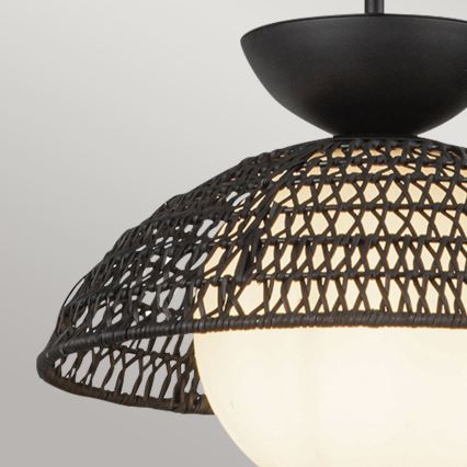 Alora Mood - Luster na stalku PERTH 1xE27/60W/230V prečnik 37,5 cm crna