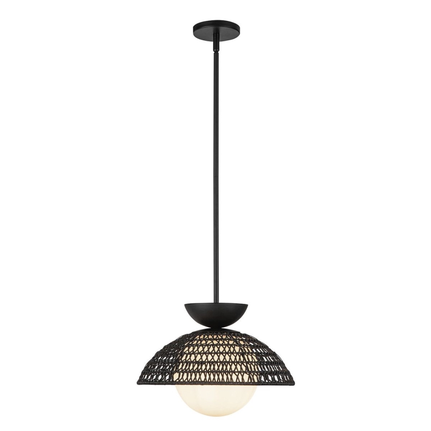 Alora Mood - Luster na stalku PERTH 1xE27/60W/230V prečnik 37,5 cm crna