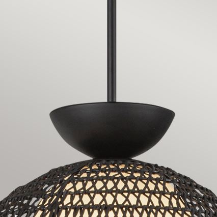Alora Mood - Luster na stalku PERTH 1xE27/60W/230V prečnik 37,5 cm crna