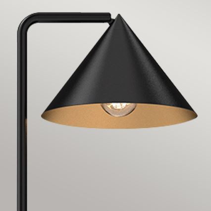 Alora Mood - Stojeća lampa REMYCK 1xE27/60W/230V crna