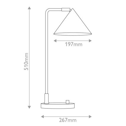 Alora Mood - Stona lampa REMYCK 1xE27/60W/230V crna