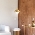 Alora Mood - Luster na sajli REMYCK 1xE27/60W/230V Ø 34,3 cm zlatna
