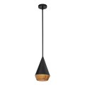 Alora Mood - Luster na šipci DAPHNE 1xE27/60W/230V prečnik 18,1 cm crna/braon