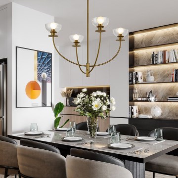 Alora Mood - Luster na šipci SYLVIA 4xE14/40W/230V zlatna