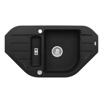 ALVEUS 1090940 - Kuhinjski sudoper NIAGARA 90x50 cm granit/crna