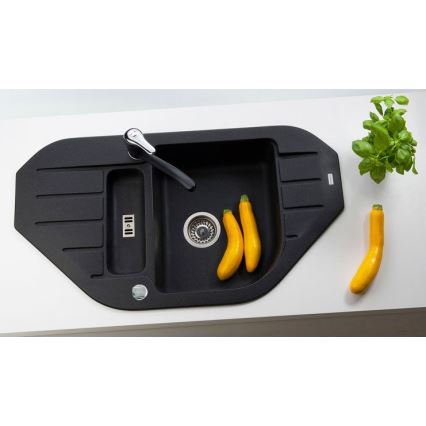 ALVEUS 1090940 - Kuhinjski sudoper NIAGARA 90x50 cm granit/crna