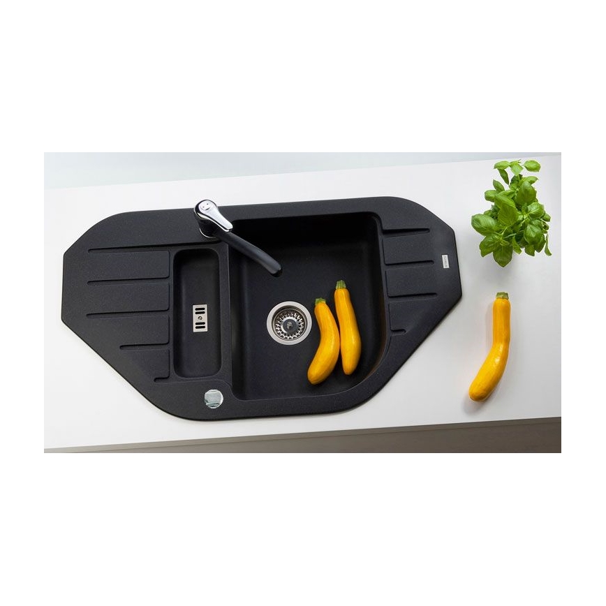 ALVEUS 1090940 - Kuhinjski sudoper NIAGARA 90x50 cm granit/crna