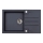 ALVEUS 1090942 - Kuhinjski sudoper ROCK 78x48 cm granit/crna