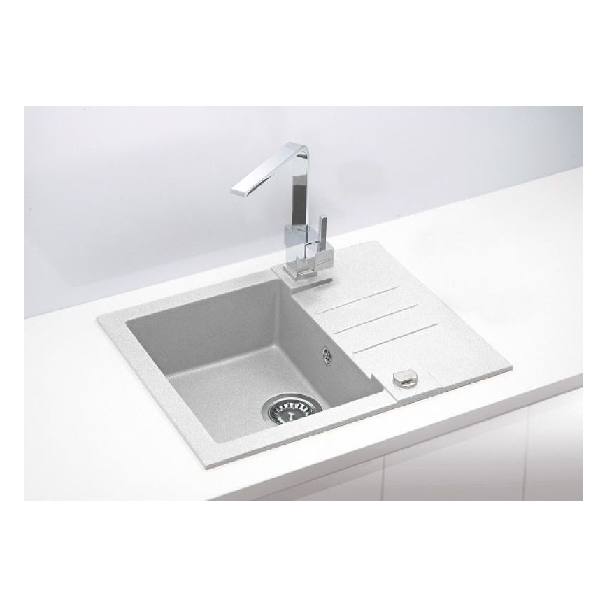 ALVEUS 1090947 - Kuhinjski sudoper ROCK 59,5x47,5 cm granit/bela