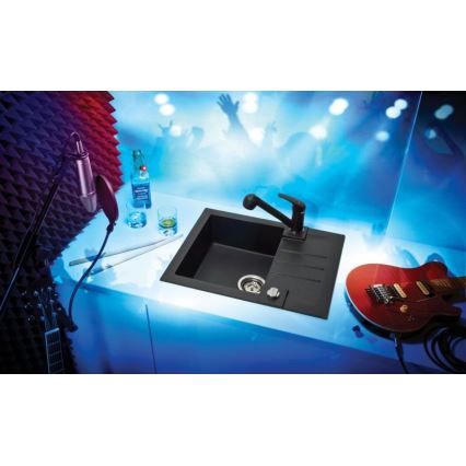 ALVEUS 1090951 - Kuhinjski sudoper ROCK 59,5x47,5 cm granit/crna