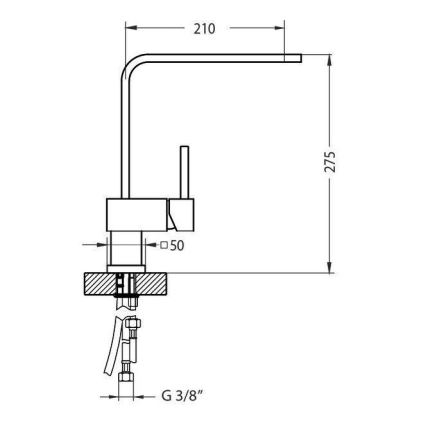ALVEUS 1134829 - Baterija za sudoperu LAGUNA 28,6 cm monarch bronza