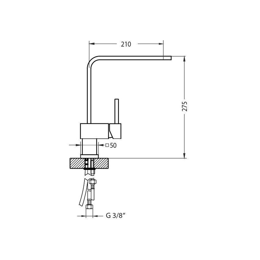 ALVEUS 1134829 - Baterija za sudoperu LAGUNA 28,6 cm monarch bronza