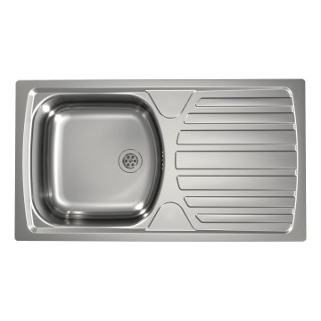 ALVEUS 1136534 - Kuhinjski sudoper BASIC 78x43,5 cm inox/satin, sa malim odtokom