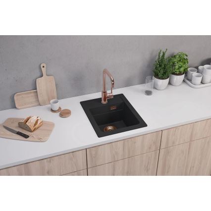 ALVEUS 1139771 - Kuhinjski sudoper ATROX 50x40 cm granit/crna