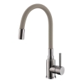ALVEUS 1144429 - Slavina za sudoperu s fleksibilnim grlom MINTAS 34 cm inox/bež