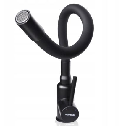 ALVEUS 1144433 - Slavina za sudoperu MINTAS sa fleksibilnim izlivom, 34 cm, mat crna