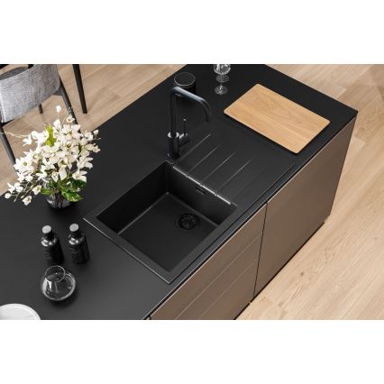 ALVEUS 1148160 - Kuhinjski sudoper CADIT 86x50 cm granit/crna