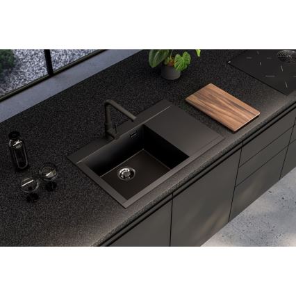 ALVEUS 1149304 - Kuhinjski sudoper PURE 79x51,5 cm granit/crna