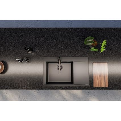 ALVEUS 1149305 - Kuhinjski sudoper PURE 79x51,5 cm granit/crna