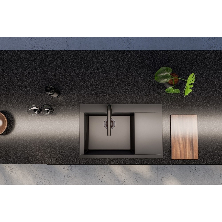 ALVEUS 1149305 - Kuhinjski sudoper PURE 79x51,5 cm granit/crna