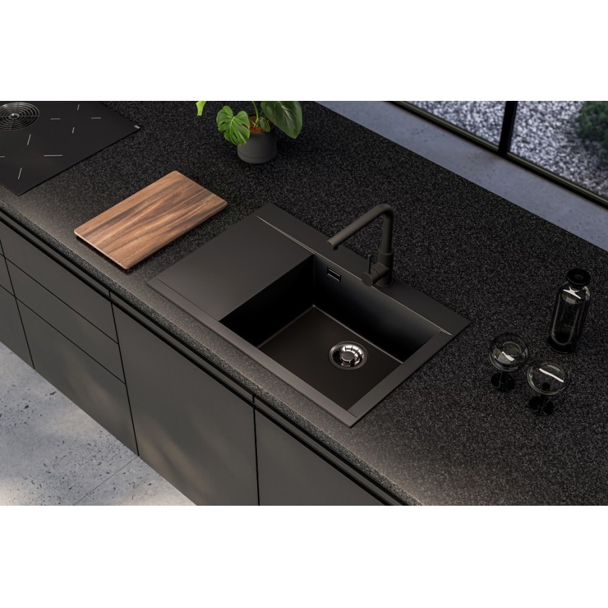 ALVEUS 1149502 - Kuhinjski sudoper PURE 79x51,5 cm granit/antracit