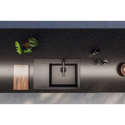 ALVEUS 1149504 - Kuhinjski sudoper PURE 79x51,5 cm granit/crna