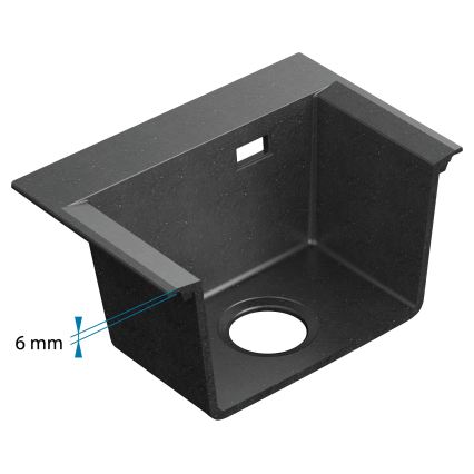 ALVEUS 1149504 - Kuhinjski sudoper PURE 79x51,5 cm granit/crna