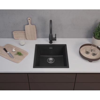 ALVEUS 1150048 - Kuhinjski sudoper OMNI 45x45 cm granit/crna