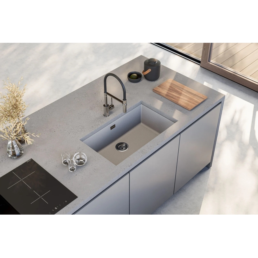 ALVEUS 1150058 - Kuhinjski sudoper OMNI 75x45 cm granit/bela