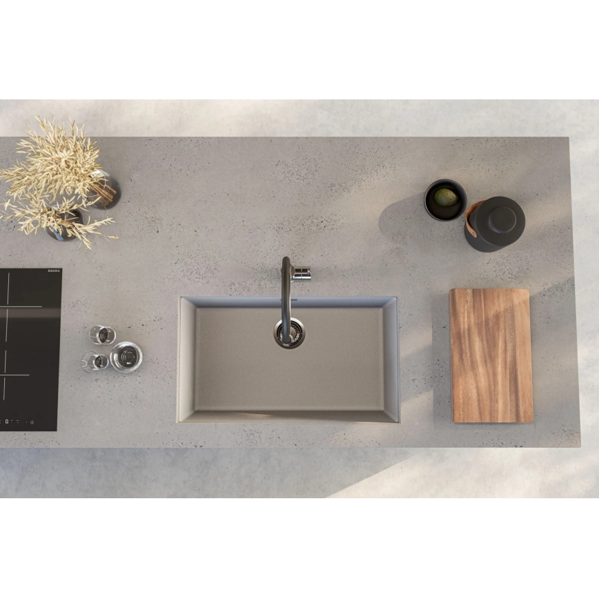 ALVEUS 1150058 - Kuhinjski sudoper OMNI 75x45 cm granit/bela