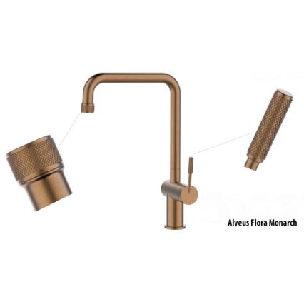 ALVEUS 1150763 - Kuhinjska slavina FLORA 34,8 cm, bakrena