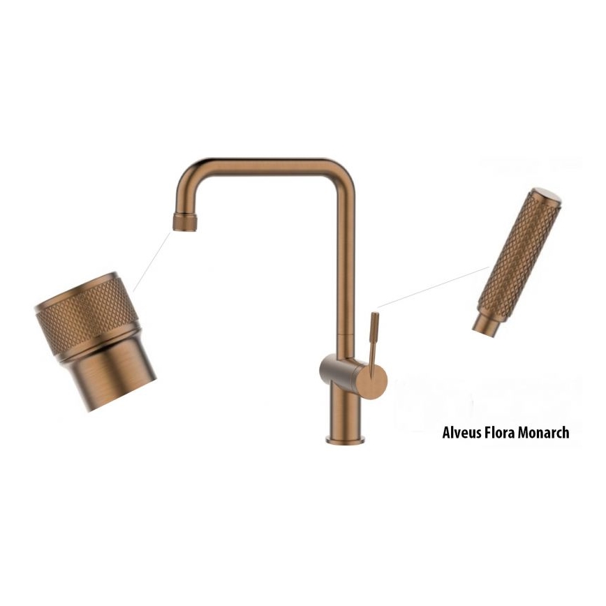 ALVEUS 1150763 - Kuhinjska slavina FLORA 34,8 cm, bakrena