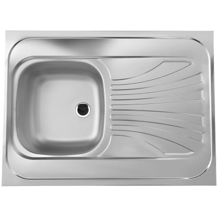 ALVEUS SETA24019 - Kuhinjski sudoper CLASSIC 80x60 cm + kuhinjska slavina sa fleksibilnim vratom MINTAS 34 cm nerđajući čelik/crna