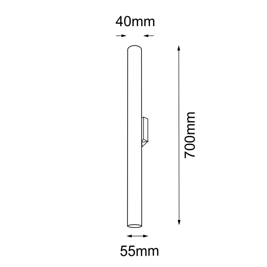Amplex - Zidno svetlo 2xGU10-MR11/15W/230V crna/mesing