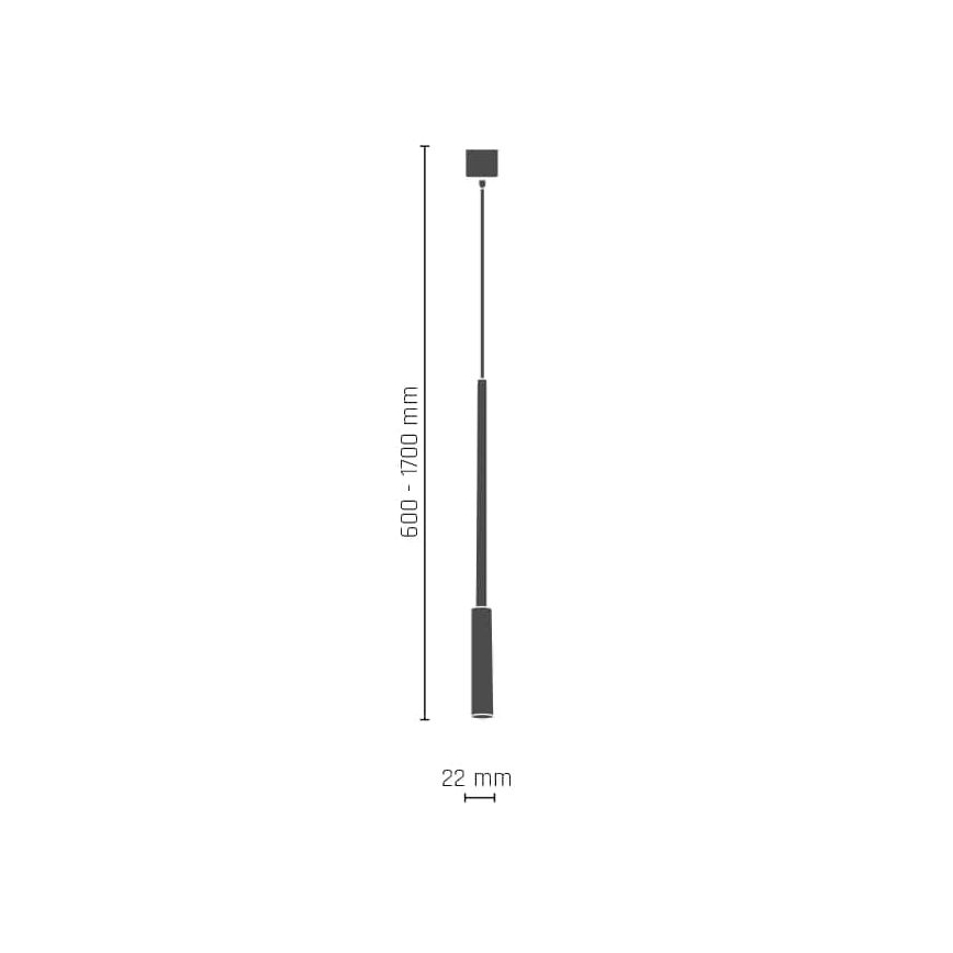 Amplex - Luster na štangu 1xG9/10W/230V