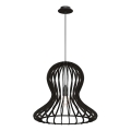 Amplex - Luster na sajli 1xE27/20W/230V, crne boje
