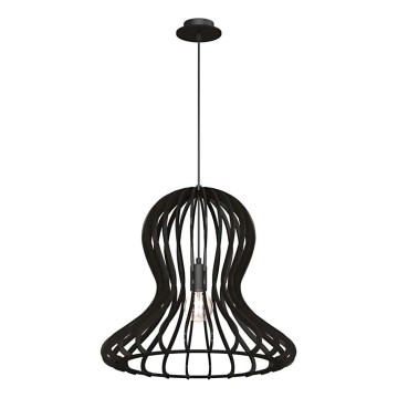 Amplex - Luster na sajli 1xE27/20W/230V, crne boje