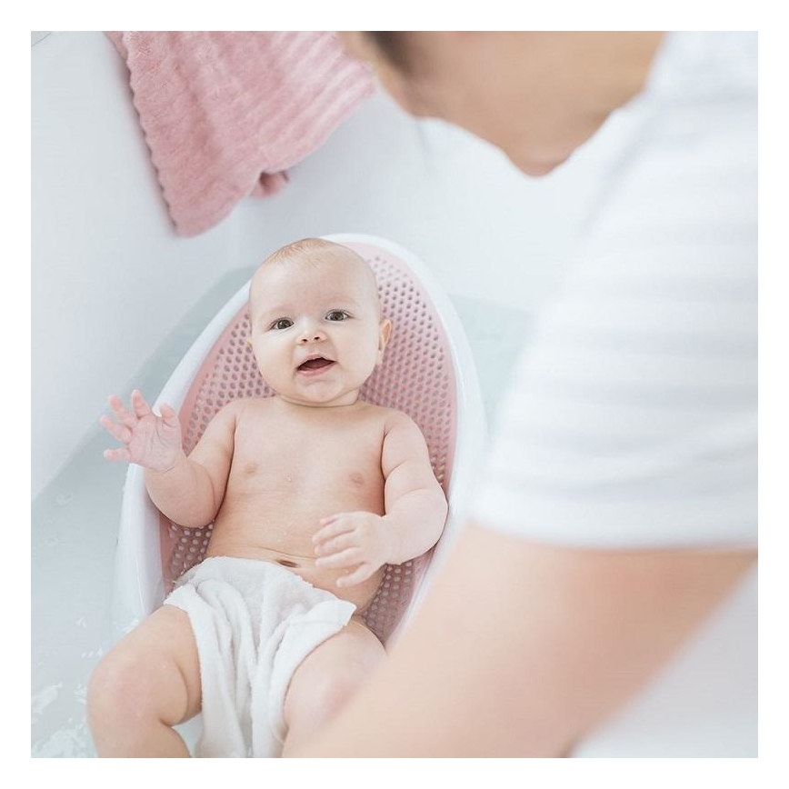 Angelcare - Ležaljka za kadu svetloružičasta