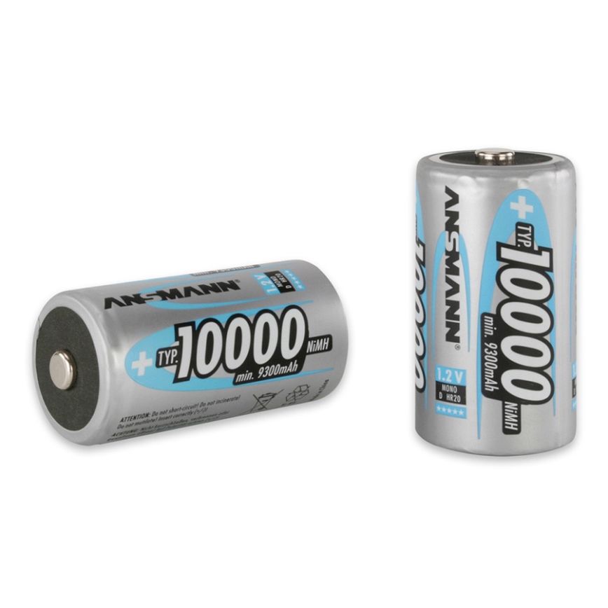 Ansmann 06549 Mono D - 2 kom punjivih baterija D NiMH/1,2V/1000mAh