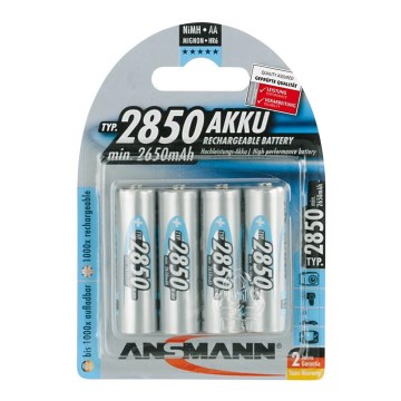 Ansmann 07522 Mignon AA - set od 4 punjivih NiMH baterija, 1,2V/2850mAh