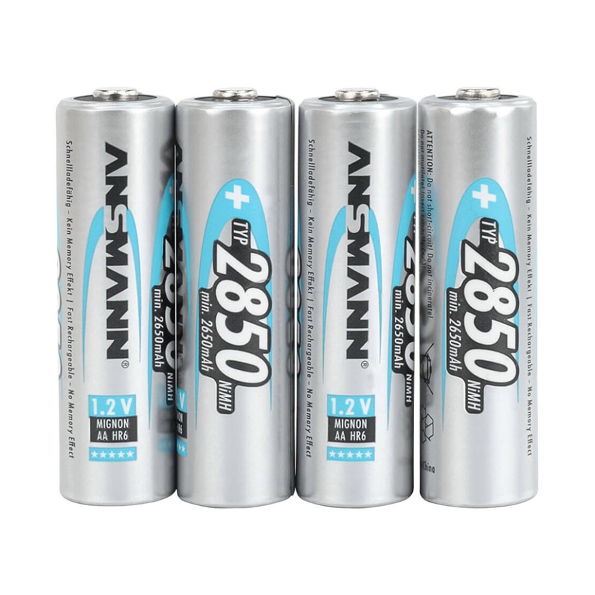 Ansmann 07522 Mignon AA - set od 4 punjivih NiMH baterija, 1,2V/2850mAh