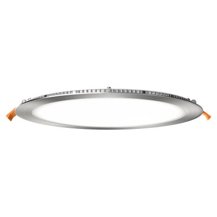 APLED - LED kupatilsko ugradno stropno svetlo RONDO LED/24W/230V IP40 Ø 30 cm mat hrom